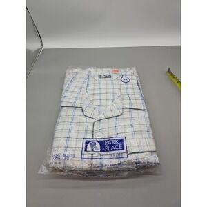 Vintage Park PlacevFlannel Pajamas Set Long‎ Sleeve Elastic Waist New Nos